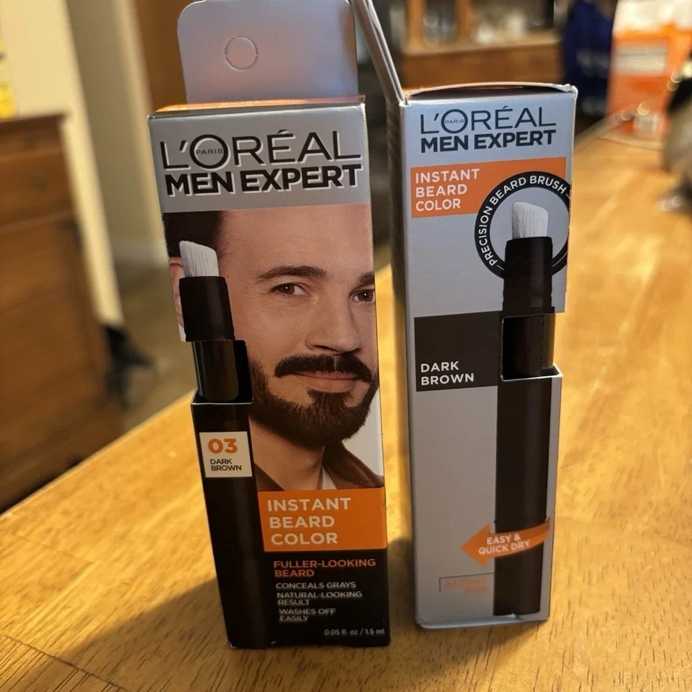 2 Pk: L'Oreal Men‎ Expert Instant Beard Color, #03 Dark Brown   E6B